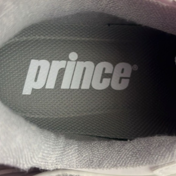 Prince Lace Up Leather Upper Sneakers  Womens Size 9-9.5 White FST838 NWT - Picture 7 of 10